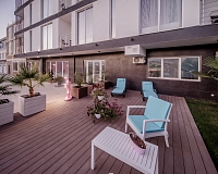 Санаторий Крымский гость в Алуште, вид снаружи Санаторий Крымский гость (Алушта)