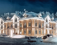 Отель Horseka resort в Ярославском шоссе, вид снаружи Отель Horseka resort (Ярославское шоссе)